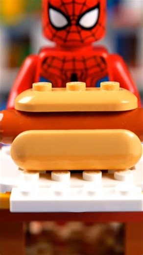 ASMR LEGO Spider-Man Making Hot Dogs 🌭 | Satisfying Cooking Sounds & Stop Motion. #lego #asmr