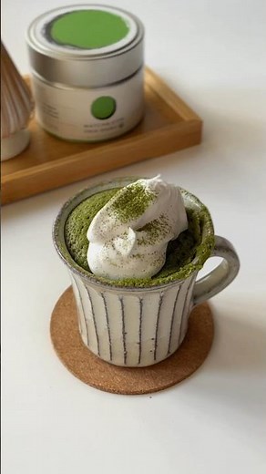 1 minute matcha mug cake | easy and quick dessert recipe