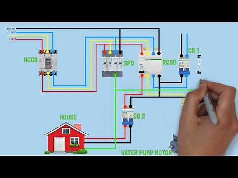 3 Phase to single phase power supply wiring diagram/connection/video