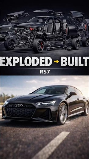 Inside the Audi RS7 (Exploded Parts to Full Build) #automobile #viral #shorts #audi