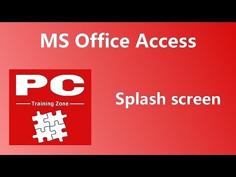 MS Office Access - Splash Screen