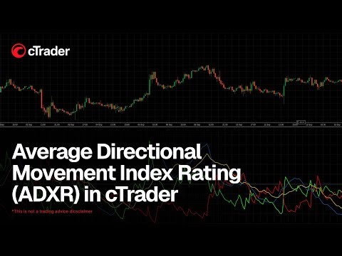 Average Directional Movement Index Rating (ADXR) in cTrader