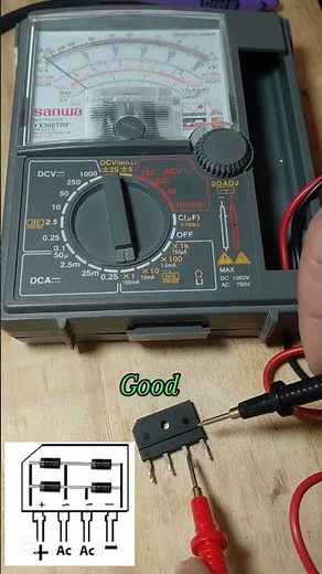 how to check bridge type diode, for beginners #trending