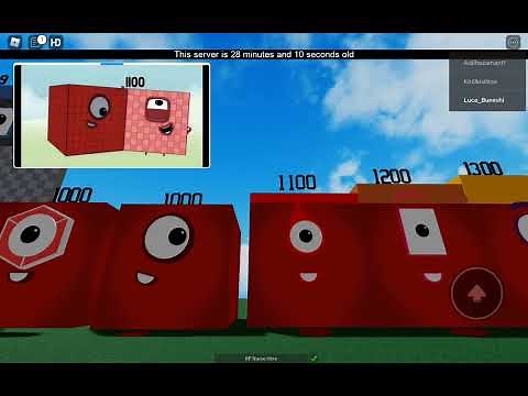 numberblocks 0 to 1 000 000 in Roblox