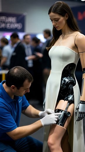 Testing the Latest Girlfriend Robot: My Unexpected Expo Adventure! #innovation #expo2025 #robotics