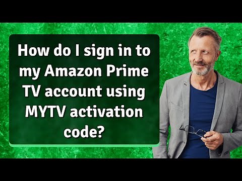 How do I sign in to my Amazon Prime TV account using MYTV activation code?