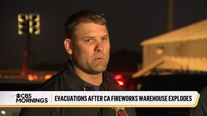 Video shows explosion at California fireworks warehouse, which sparked fires and evacuations