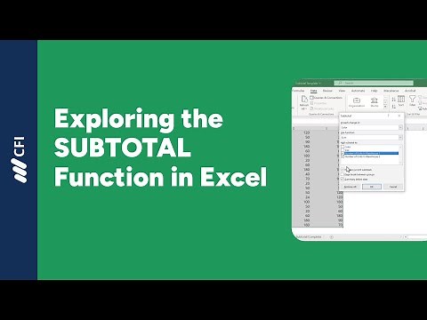 How to use the SUBTOTAL Function in Excel for Data Analysis