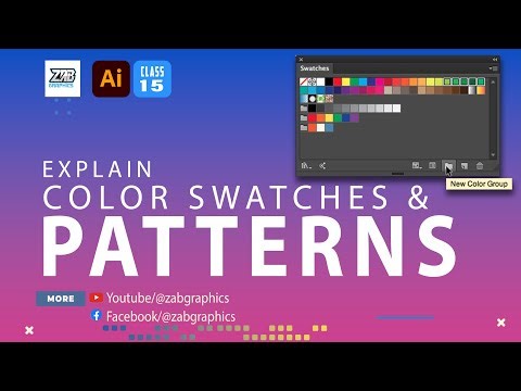 Color Swatches & Patterns in Illustrator Adobe Illustrator Class 15 for Beginners
