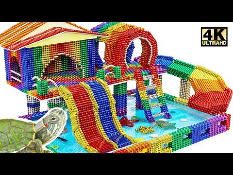 DIY - How To Build Mini Swimming Pool For Pet From Magnetic Balls (Satisfying) | Magnet World Series