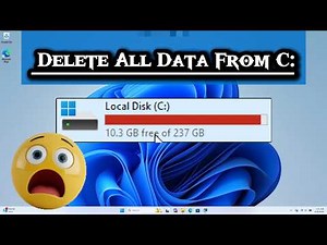 How to Delete All Data From the C Drive