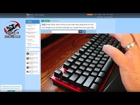Typing on the iBUYPOWER MEK2 Pro RGB Mechanical Keyboard Kailh Blue