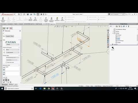Solidworks Tutorial Lesson 4: Solidworks Piping Tutorial - Piping for beginners