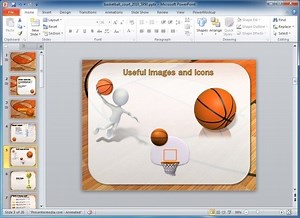 Animated Basketball PowerPoint Template