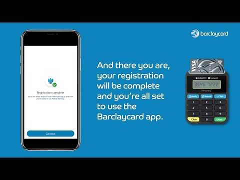 How to register for the Barclaycard app with a PINsentry device