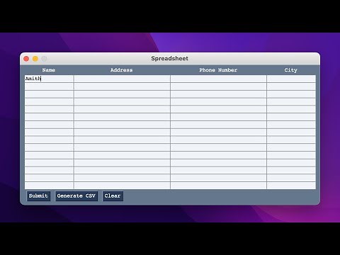 PySimpleGUI- Spreadsheet