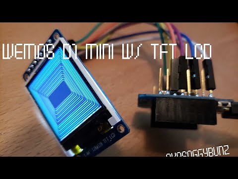 Wemos Mini D1 with 1.44 TFT LCD ST7735 Driver