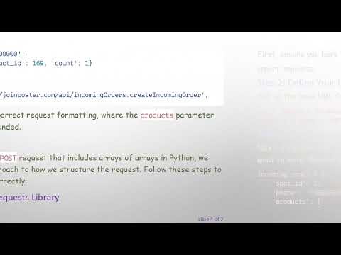 Creating a POST Request with Arrays in Python Requests