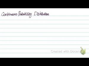 A2 Level Math: Continuous Probability Distribution