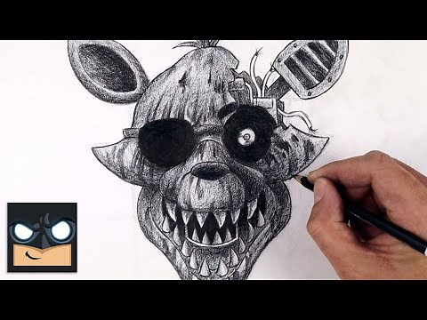 How To Draw Phantom Foxy | FNAF Sketch Tutorial