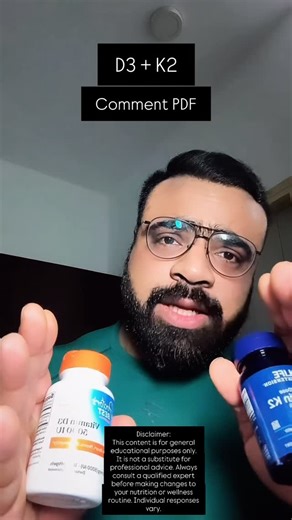 Dinesh Dudeja on Instagram: "Don’t Take D3 Alone… Here’s Why Most people use D3 in a way that gives them only half the benefits. There’s a second nutrient that decides whether your body actually uses calcium correctly — or lets it settle in places where it shouldn’t. 🦴➡️❤️ 🔥 Here’s the easy breakdown: D3 helps your system absorb more calcium… But it doesn’t guide where that calcium goes. That guidance comes from another key nutrient that acts like a “traffic controller,” helping calcium reach 