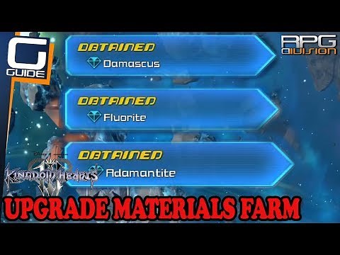 KINGDOM HEARTS 3 - Fluorite, Damascus and Adamantite Farming Guide
