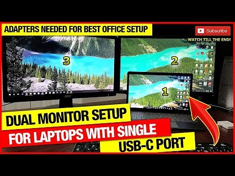 How to setup Dual Monitors to a laptop with single USB type C port (GUIDE FOR DUAL MONITOR)🖥️➕🖥️👍