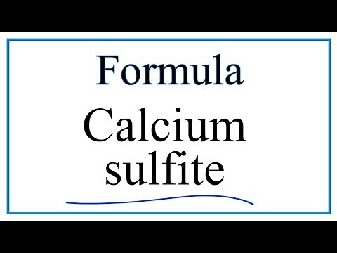 How to Write the Formula for Calcium sulfite