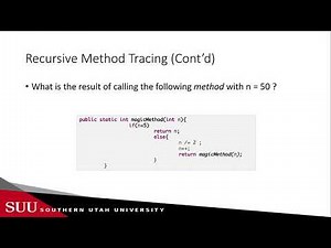 Java: Recursive Method Tracing