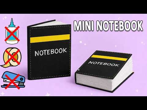 How To Make Diy Mini Motebook📒 | No Glue Craft Ideas | Easy Cute Paper Notebook | School Craft ideas