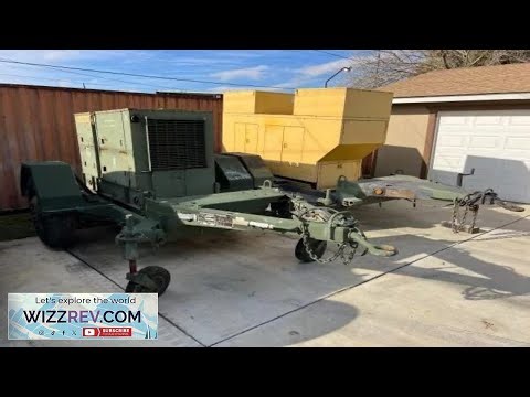 Lot of 2 x MEP 005 30kw MILITARY DIESEL GENERATOR 50 60hz with Trailers