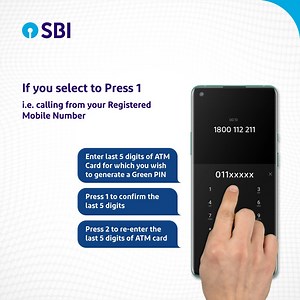 Here are the easy steps to generate your Debit Card PIN or Green PIN via our toll-free IVR system. Don't hesitate to call 1800 112 211 or 1800 425 3800. #SBI #StateBankOfIndia #SBIAapkeSaath #IVR #DebitCard | State Bank of India