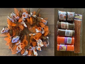 DIY Fall Door Decoration |Dollar Tree $8 Wreath