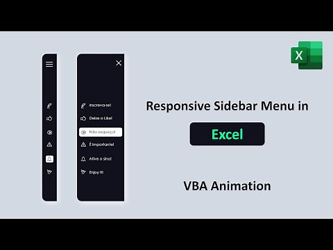Responsive Sidebar Menu in Excel [Side Navigation Bar for Dashboards]