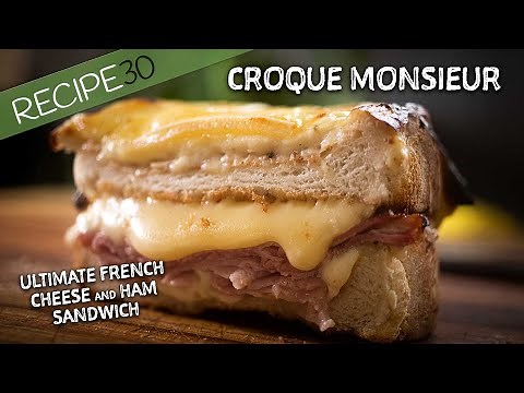 You have to try this Croque Monsieur, French Cheese and Ham sandwich