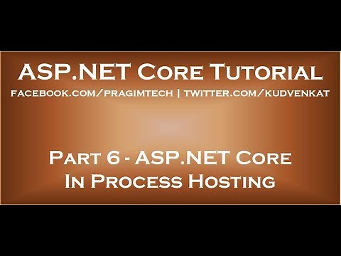 ASP NET Core in process hosting
