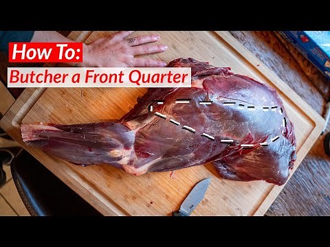 How to Butcher a Deer Front Shoulder * SECRET TENDER CUT *