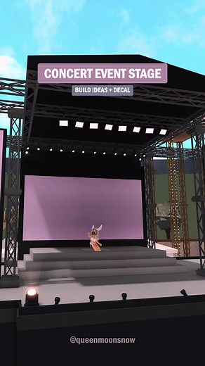 Creative Bloxburg Concert Event Stage Build Ideas & Tutorial