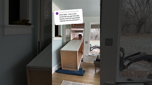 How I got the appliance garage into the house