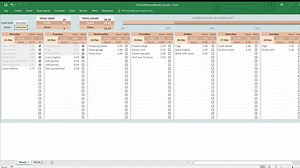 Monthly To-do List Excel, Check List, Work Hours Planner, Weekly to Do, Planner, Time Management, Template, Spreadsheet, Excel,google Sheets - Etsy