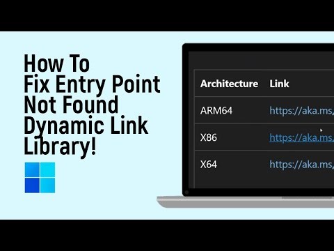 How to Fix Entry Point Not Found Dynamic Link Library on any Windows [easy]
