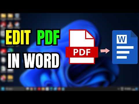 📄 How To Edit PDF In Word 2025 | The Easiest Way to Edit PDFs!