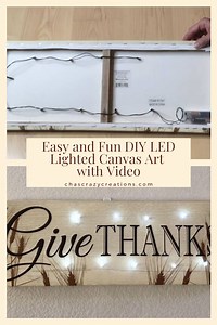 Easy and Fun DIY LED Lighted Canvas Art with Video