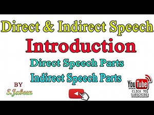 Direct and Indirect Narrations/Speech||Direct and Indirect Speech Introduction in Urdu..By S.Jabeen