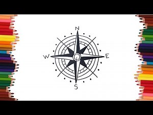 How to draw a compass Rose