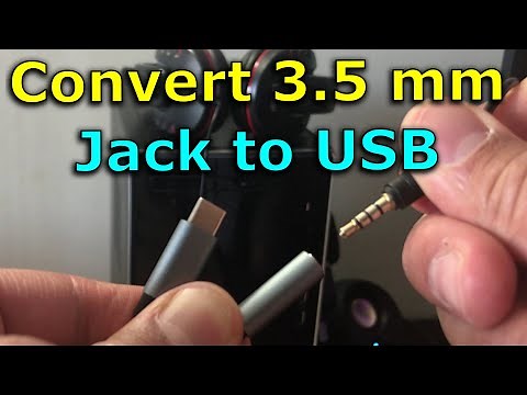 Convert 3.5 mm jack to USB for Speakers & Microphone