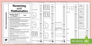 First Level Numeracy and Mathematics Assessment - Time