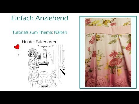 Nähen: Faltenarten