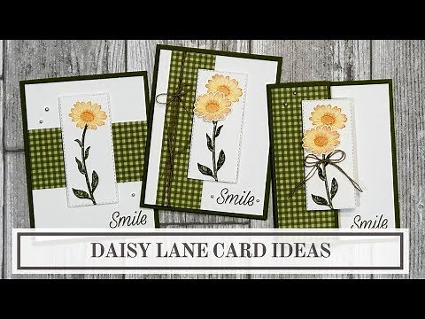 Stampin Up Daisy Lane (3 Simple Card Ideas)