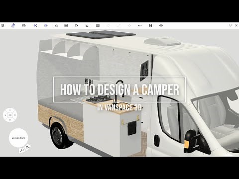 Designing a Camper Van Floor Plan | vanspace 3D Van Conversion Timelapse